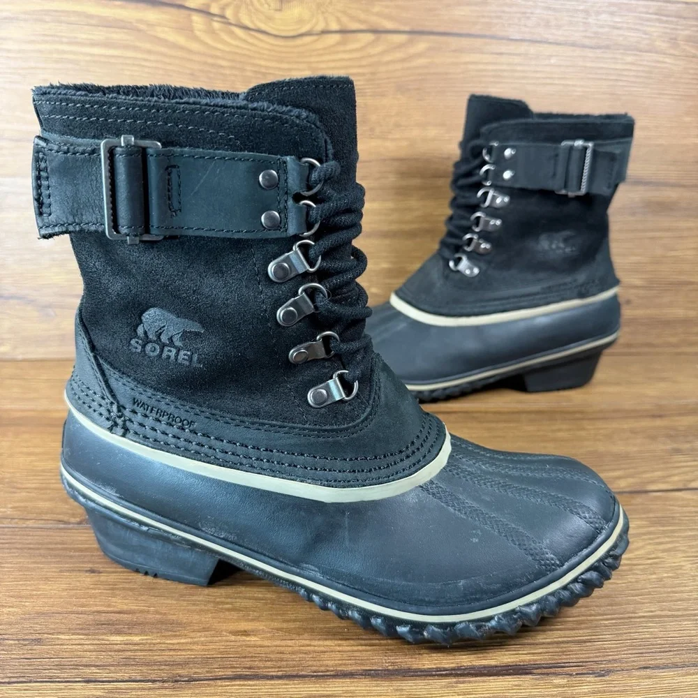 Sorel Winter Fancy Lace II Snow Boots‎ Waterproof Shoes Women’s Size 7.5